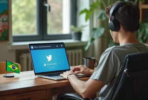 Brasileiros recorrem ao VPN para continuar acessando a plataforma social X antigo Twitter Acesso pode render R 50 mil em multa Cido Coelho SBT News Imagem gerada por IA f185621243