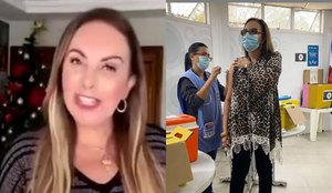 Após vídeo pelo tratamento precoce e contra máscaras, Cristina Mel se vacina contra a Covid-19