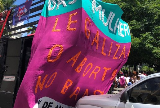 Protesto dia da mulher