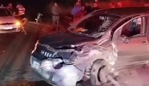 Colisão entre dois veículos deixa três pessoas feridas na BR 101, em Lucena