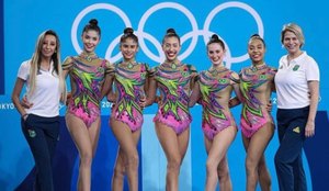 Ginástica rítmica do Brasil estreia na Olimpíada de Tóquio nesta sexta (6)