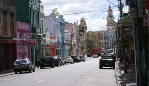 Rua Maciel Pinheiro, no Centro de João Pessoa