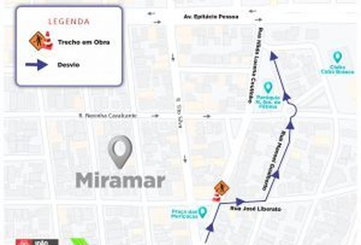 Mapa de como ficará as ruas nesta segunda (2).