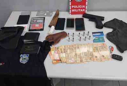 Armas drogas dinheiro policia