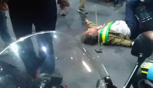 Fotos e vídeos das gravações foram compartilhados por apoiadores de Bolsonaro nas redes sociais