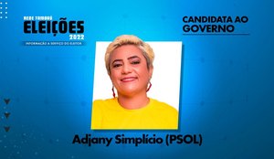 Adjany Simplício é candidata pelo Partido Socialismo e Liberdade