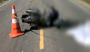 Motociclista morre ao colidir com caminhao na pb
