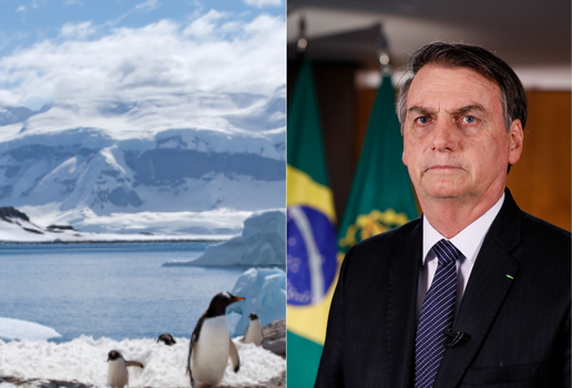 Bolsonaro diz que a Antártica fica no Brasil