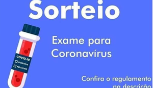 Sorteio teste coronavirus