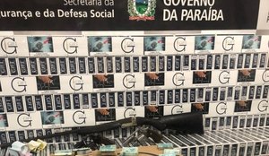 Polícia apreende quase 700 mil cigarros contrabandeados na Paraíba