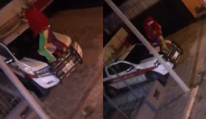 Vídeo: ‘Fofão’ dança sobre viatura da polícia na Paraíba