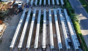 Vigas viaduto industrias