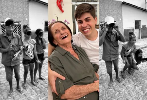 Família de vovó influencer transforma vida de irmãs paraibanas; veja