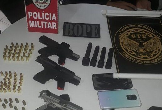 Policia Militar prende suspeitos que planejavam executar homem com tiros de pistola em Sousa