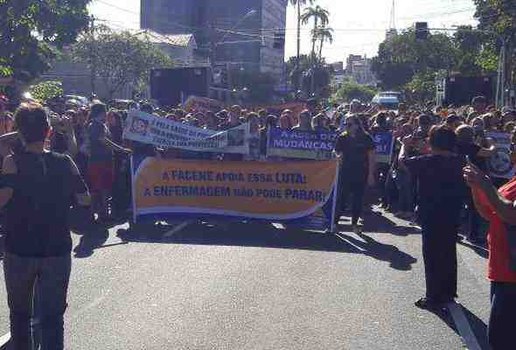 Protesto da categoria aconteceu na terca feira 17 no Centro de Joao Pessoa