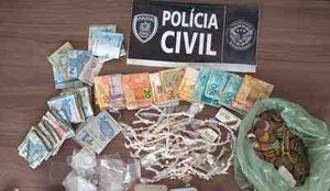 Policia Civil prende homem em flagrante e desarticula ponto de venda de drogas em Cajazeiras