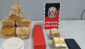 Policia Militar apreende drogas e prende suspeito de trafico em Santa Rita
