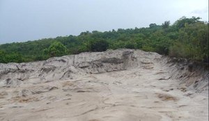 Areia é extraída de areeiros clandestinos na Paraíba
