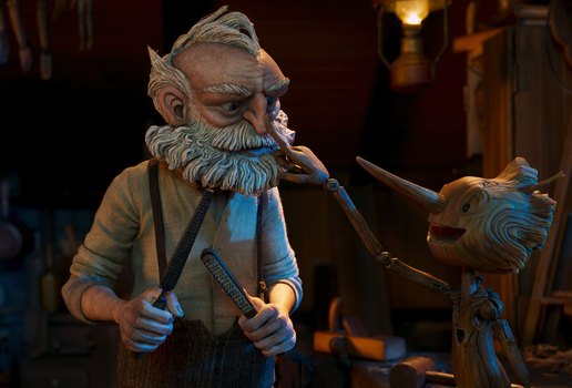 Pinóquio, de Guilherme Del Toro, levou como a melhor animação