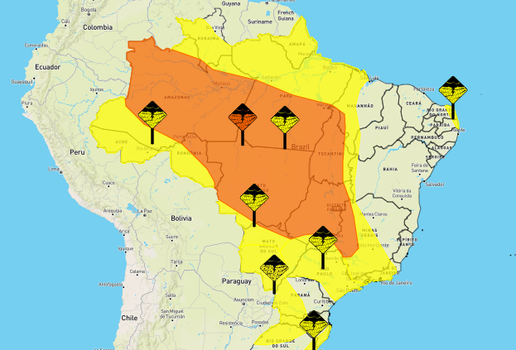 O aviso de chuvas intensas foi emitido para 29 cidades da Paraíba