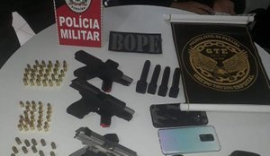 Policia Militar prende suspeitos que planejavam executar homem com tiros de pistola em Sousa