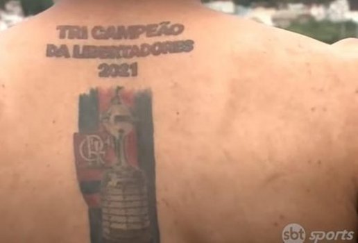 Libertadores | Sem saber resultado, flamenguista faz tatuagem comemorando título