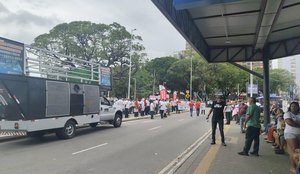 Protesto motoristas lagoa