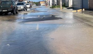 Vazamento deixou moradores sem água