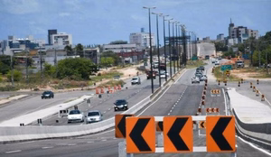 Trecho br 230 cabedelo interditada foto reproducao