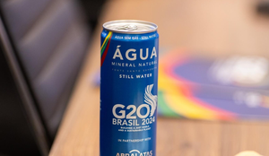 Agua no G20 sera servida em latas de aluminio reciclaveis 1