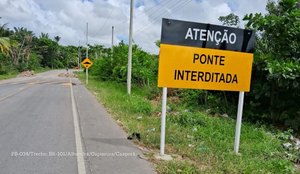 Ponte interditada paraiba cupissura caapora