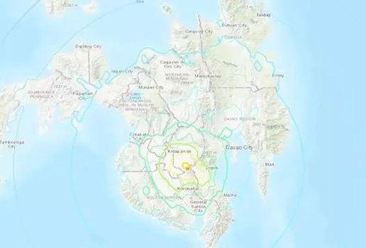 Filipinas mapa terremoto