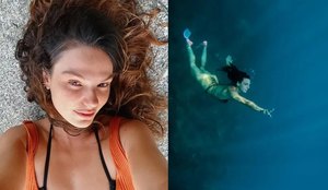 Isis Valverde revive sua época de 'Sereia' em mergulho romântico na PB