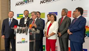 Coletiva de imprensa da reunião do Consórcio Nordeste.