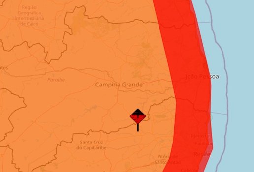 Alerta vermelho de chuvas intensas