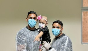 Atletas visitam hospital do cancer para realizar sonho de crianca na Paraiba 1