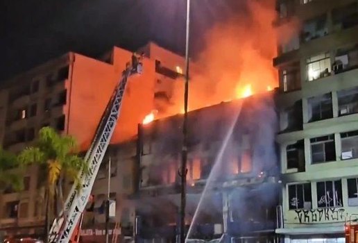 Incendio em pousada de Porto Alegre