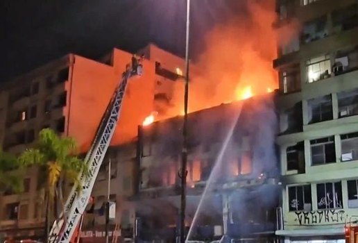 Incendio em pousada de Porto Alegre