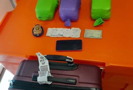Mulher é presa com 6,5 kg de cocaína no aeroporto de João Pessoa