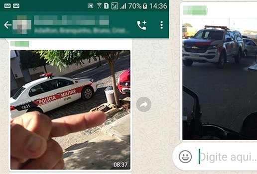 Suspeito de tirar foto fazendo gesto obsceno para viatura da Policia Militar e detido na Paraiba