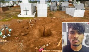 Túmulo foi violado, mas corpo permaneceu no local
