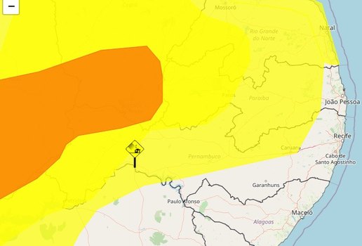 Alerta vale até às 12h desta quarta-feira (16)