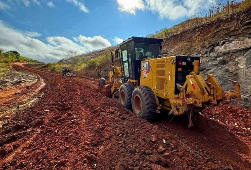 Pavimentacao da rodovia PB 384 foto divulgacao der pb