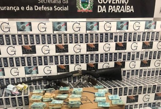 Polícia apreende quase 700 mil cigarros contrabandeados na Paraíba