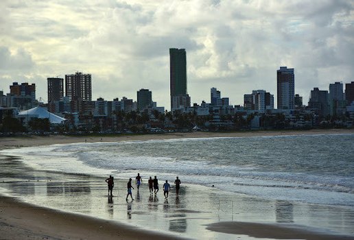 Orla da praia de Manaíra, em João Pessoa.