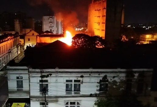 Incendio centro historico