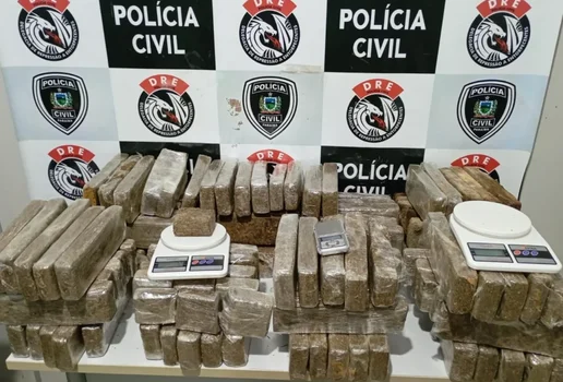 DRE CG apreende quase 100kg de maconha no bairro Sao Januario