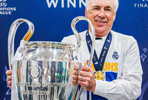 Carlo Ancelotti atualmente está no Real Madrid