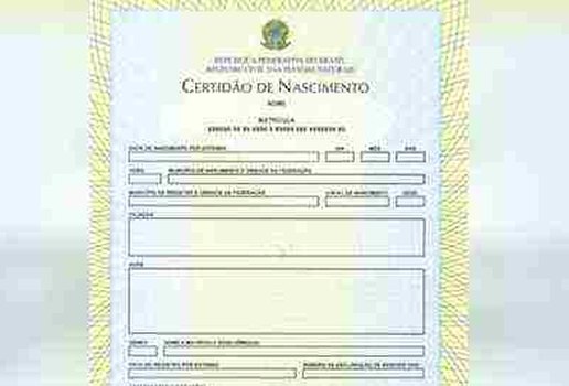 Certidao de nascimento fundo