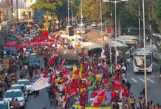 Manifestação aconteceu no centro de João Pessoa